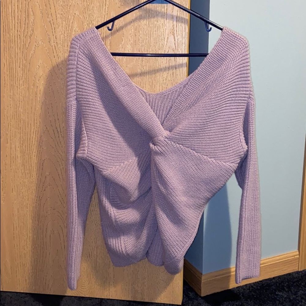 Crossback Knit Sweater